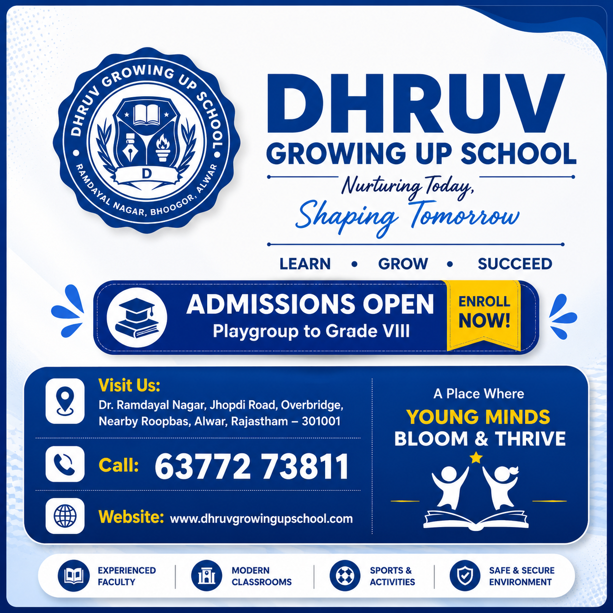 Dhruv Growing Up School — Admissions Open